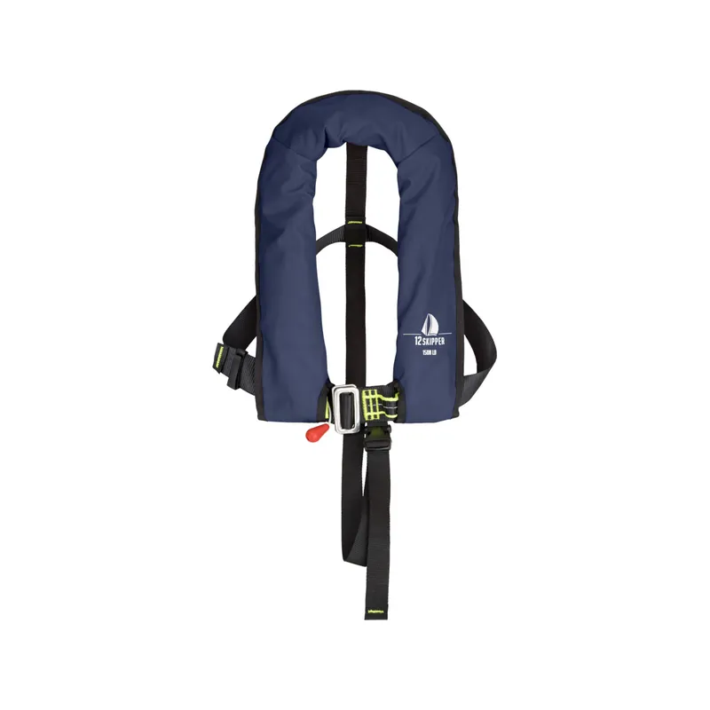 Meilleure Vente 12skipper gilet de sauvetage automatique pour enfants 150N ISO avec harnais - bleu marine