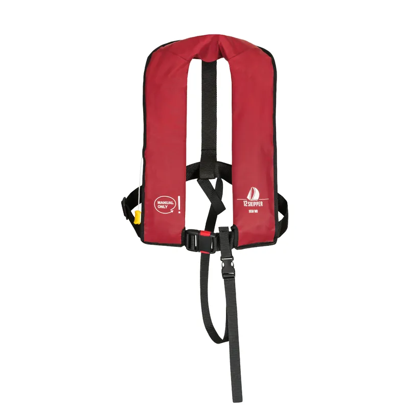 Quantité Limitée 12skipper gilet de sauvetage 165N ISO à déclenchement manuel - rouge