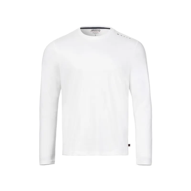 Acheter Direct Musto Evolution Crew T-shirt manches longues anti-UV Homme blanc, taille 4XL