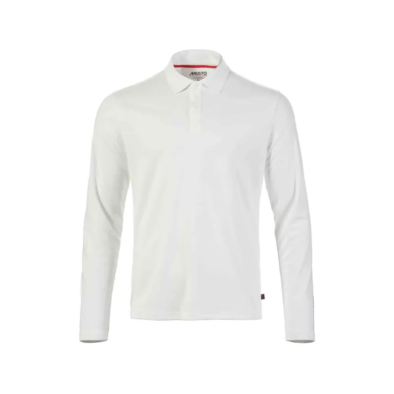 Musto Evolution Crew Sunblock Polo manches longues homme blanc, taille M Solde