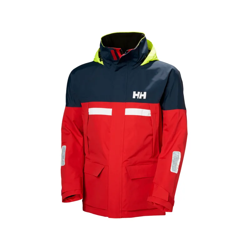 Nouvel Arrivage Helly Hansen Pier Veste de voile 4.0 hommes rouge/bleu marine, taille 2XL
