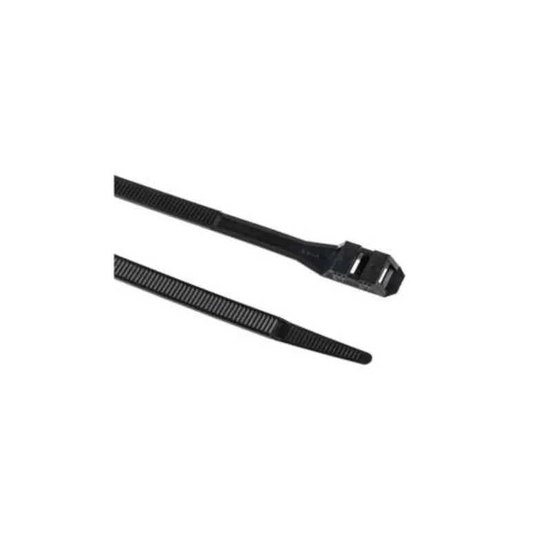 Colliers de serrage Crosseven avec double fermeture 9x180mm, 100 pièces noir Authentique