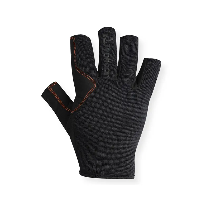 Meilleur Choix Typhoon Essential Gants de voile à doigts courts unisexes noir/orange, taille Y-M