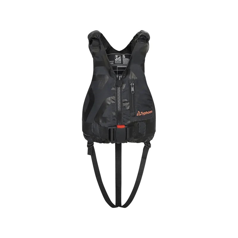 Typhoon Hudson Gilet de régate unisexe noir, taille JUNIOR Quantité Limitée