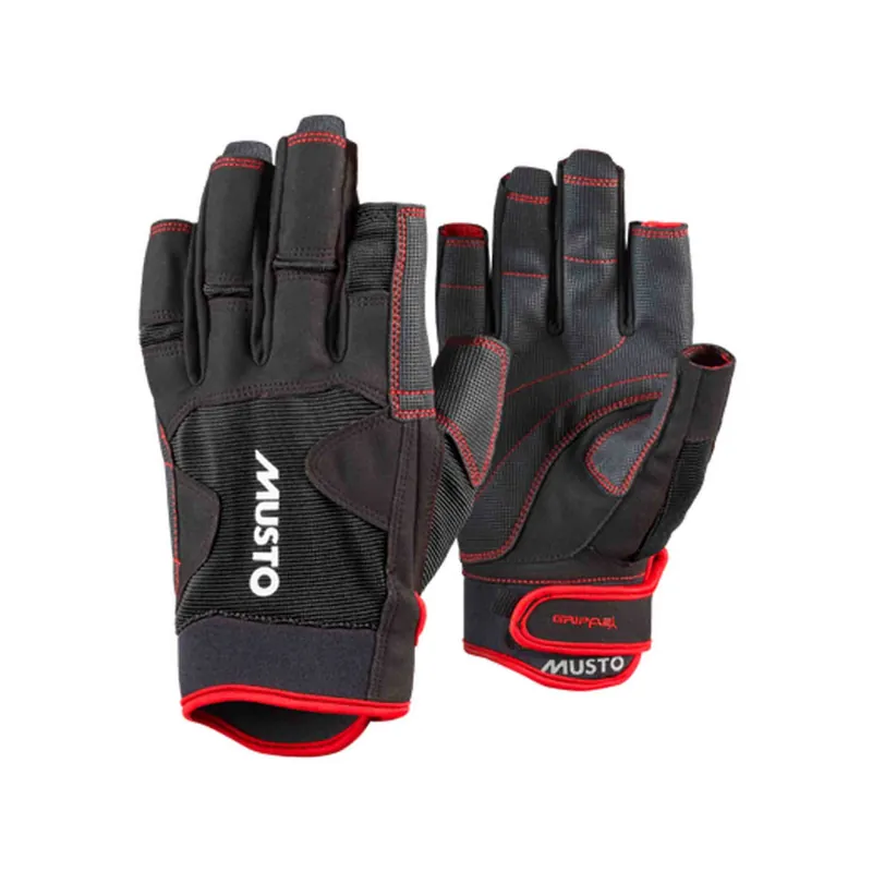 Musto Performance 2.0 gants de voile à doigts courts noir, taille M Nouvelle Collection