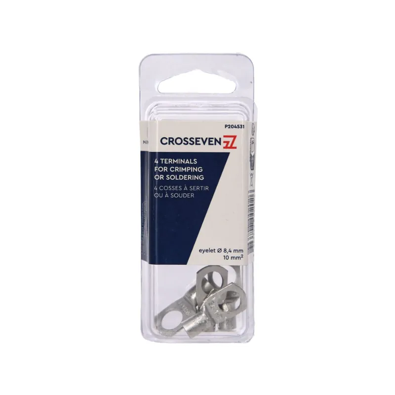 Bon Marché Crosseven Cosse à sertir ou à souder l ø8,4mm Pour câble 10mm²-20 pièces
