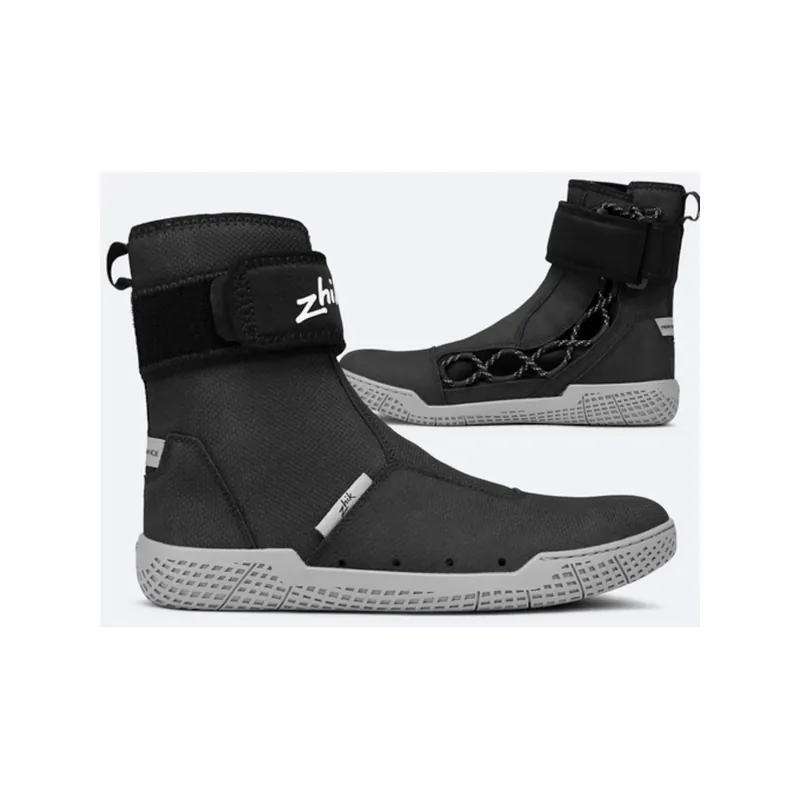 Prix Bas Zhik Performance High Cut Boot chaussures de voile unisexes noires, taille 43