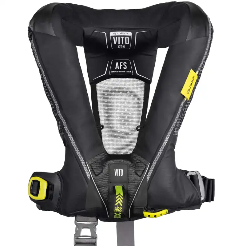 Prix Réduit Spinlock Deckvest Vito AFS Gilet de sauvetage automatique 170N, noir
