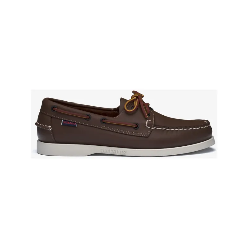 Seulement Aujourd'hui Sebago Docksides chaussures bateau homme marron cuir, taille 42