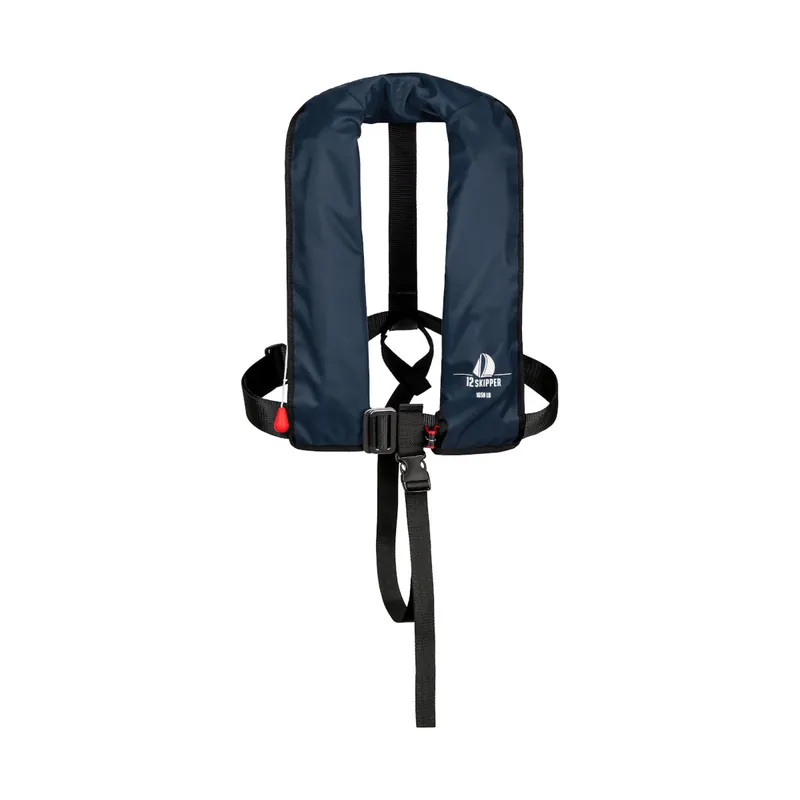 12skipper gilet de sauvetage automatique 165N ISO avec harnais - bleu marine Remise