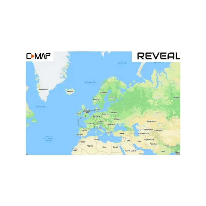 Promotion C-MAP REVEAL carte marine côtes nord et ouest de l’Europe