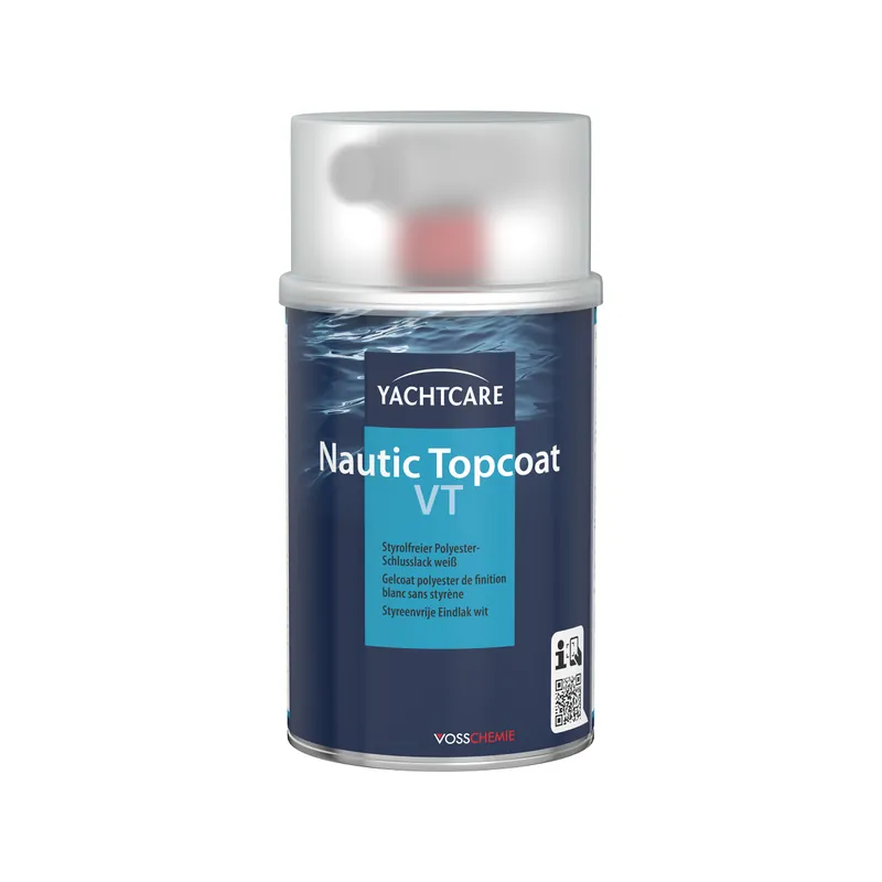 Yachtcare Nautic Topcoat VT gelcoat polyester de finition sans styrène blanc - 500g Prix Bas