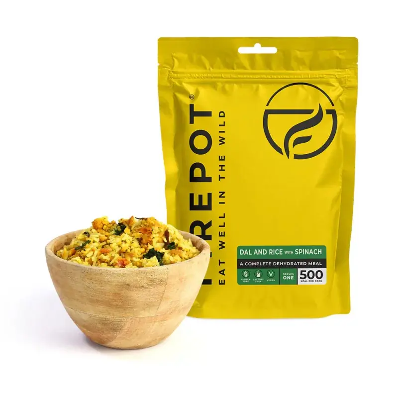 Repas déshydratés - Dal et riz aux épinards - FIREPOT Authentique