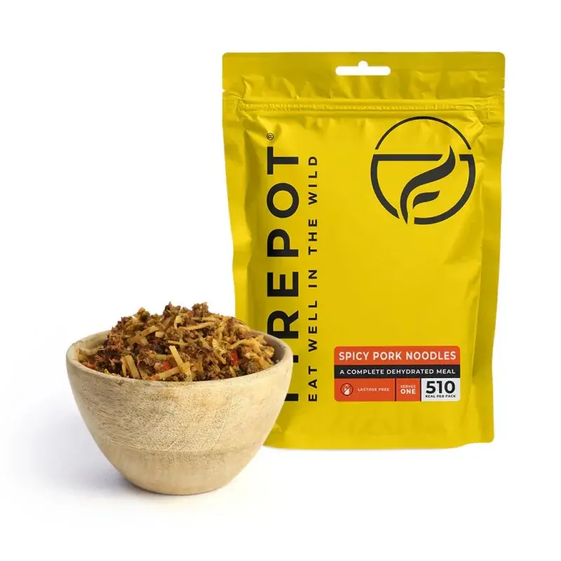 Repas déshydratés - Nouilles au porc épicées - FIREPOT Nouvelle Collection