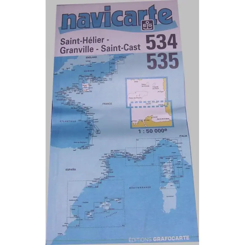 Carte marine Chausey/St Cast NAVICARTE Certifié