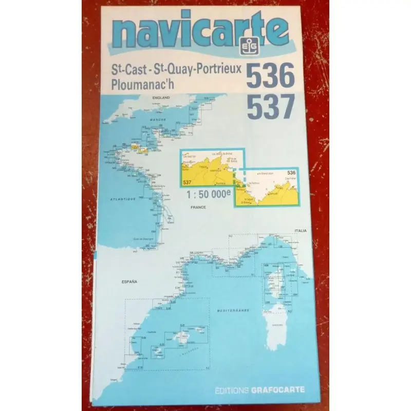 Acheter Direct Carte marine St Quay - St Cast - Ploumanach NAVICARTE