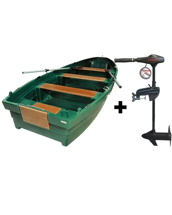 Affaire À Saisir Barque Grand Espace 4m40 et moteur électrique Eco Booster V 55 lbs