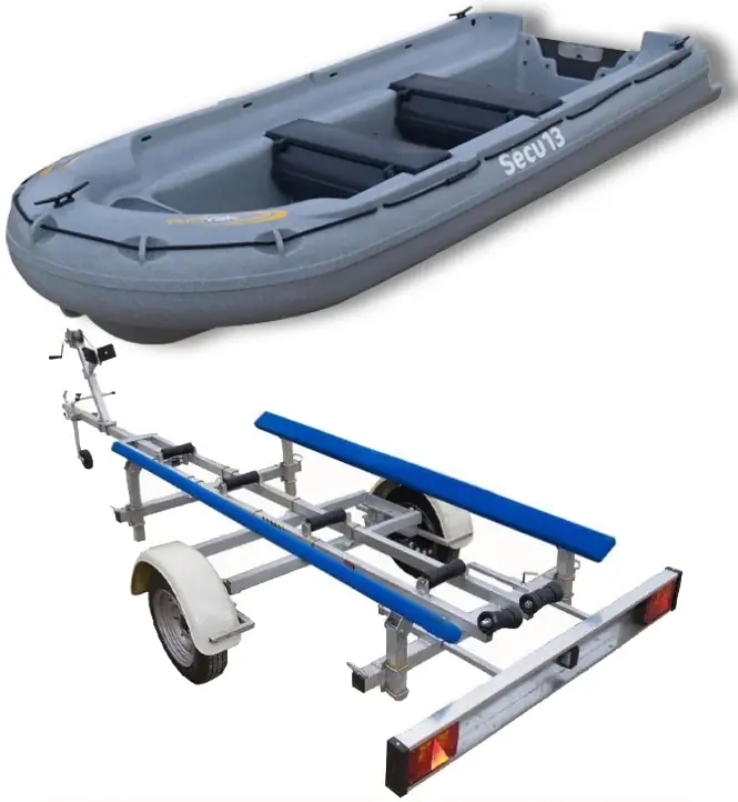 Barque Fun Yak 390 Secu 13 et remorque Easy Bascul Luxe Must-Have