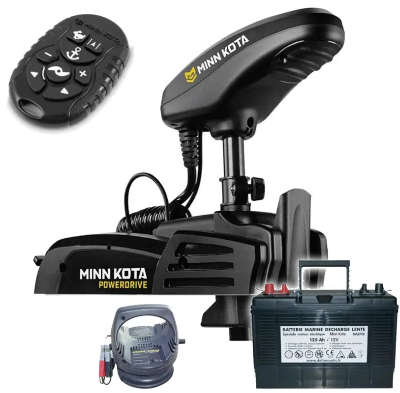 Pack moteur montage avant Minn Kota Powerdrive PD 45 lbs 137cm GPS Offre Exclusive