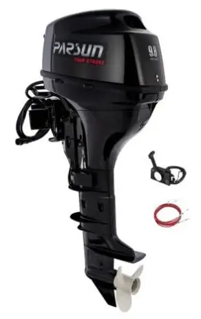 Moteur hors bord Parsun 9.8CV 4T arbre court démarrage électrique commande à distance Meilleur Prix