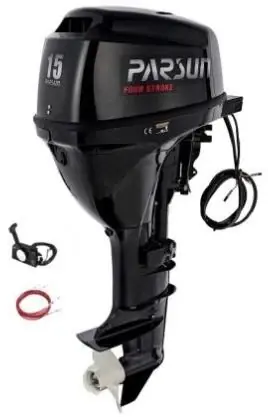 Moteur hors bord Parsun 15CV 4T arbre court démarrage électrique commande à distance Prix Cassé