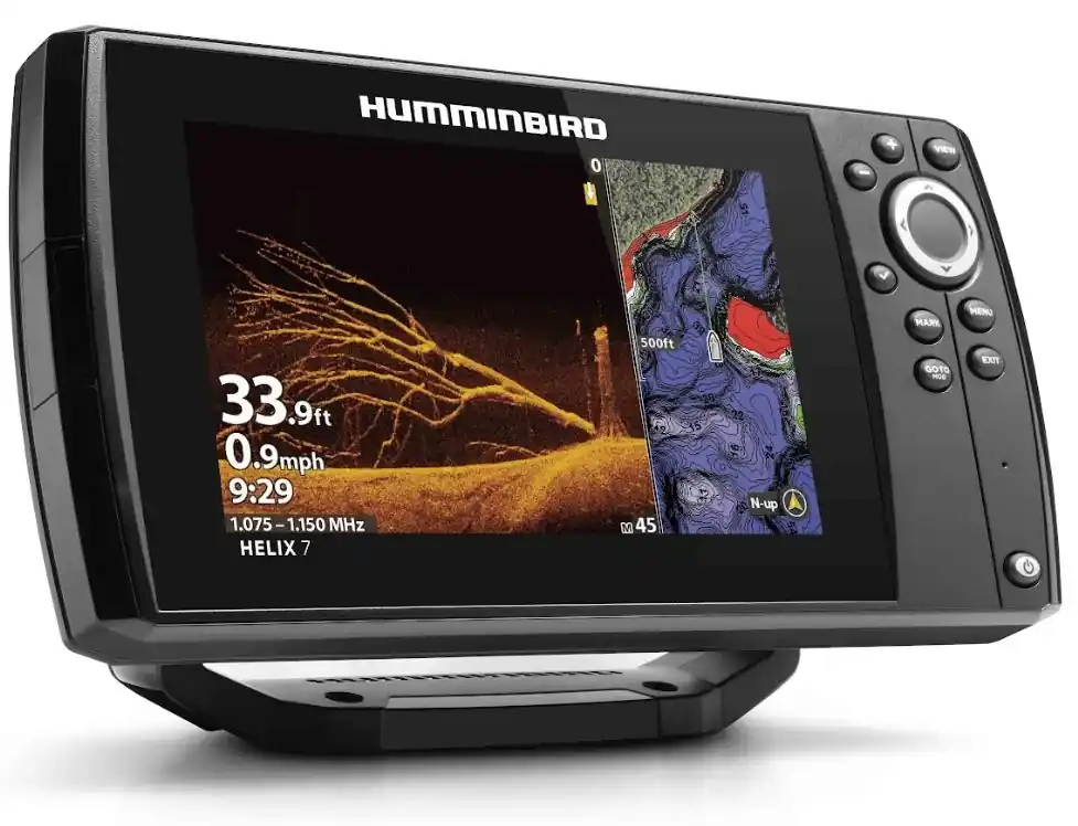 Commander Vite Combiné Echosondeur GPS Traceur de Pêche Humminbird Helix 7 G4 CHIRP MEGA Di