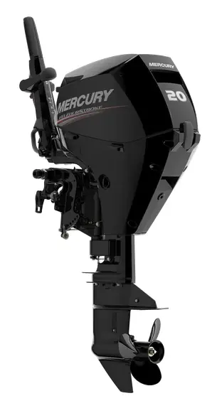 Moteur hors bord Mercury 20CV 4T EFI arbre long démarrage électrique + TRIM barre franche Top Vente