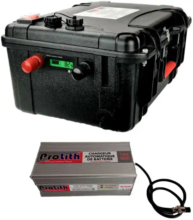 Valise Batterie Lithium 200Ah 24V + sortie régulée + chargeur offert Prix Choc