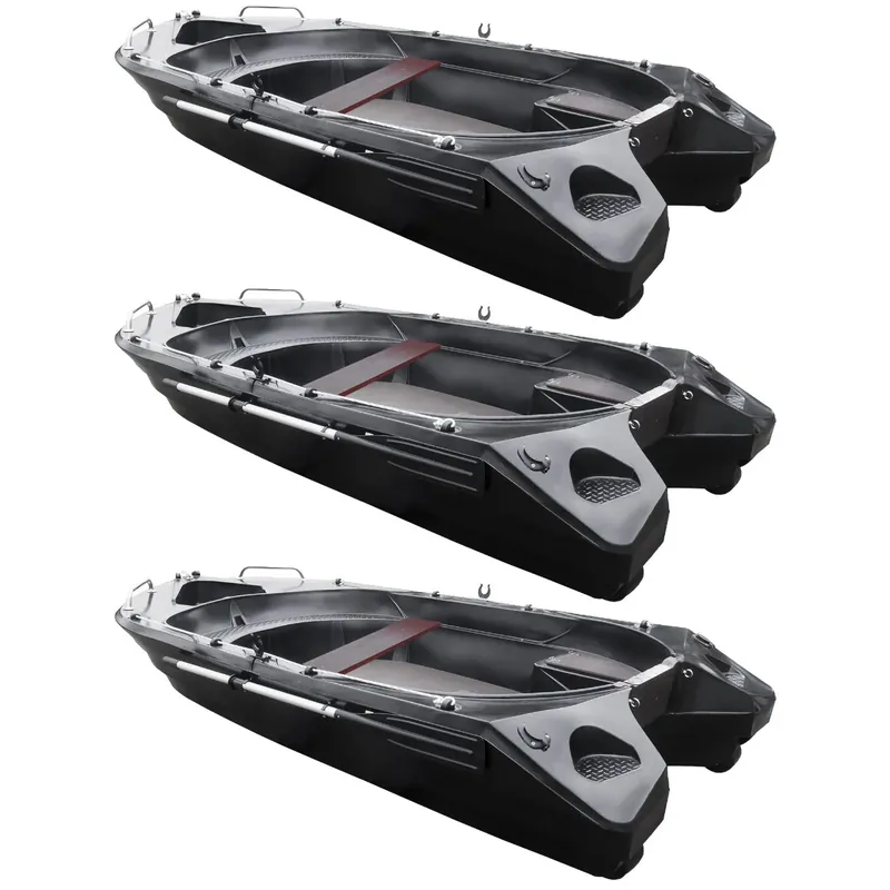 Lot de 3 Barques Falco 360 Blacky avec plancher bois exclusivité Delta Nautic Offre Spéciale PROS Expédié Aujourd'hui
