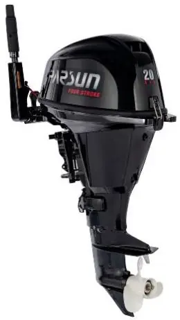 Moteur hors bord Parsun 20CV 4T arbre court démarrage électrique barre franche Réduction