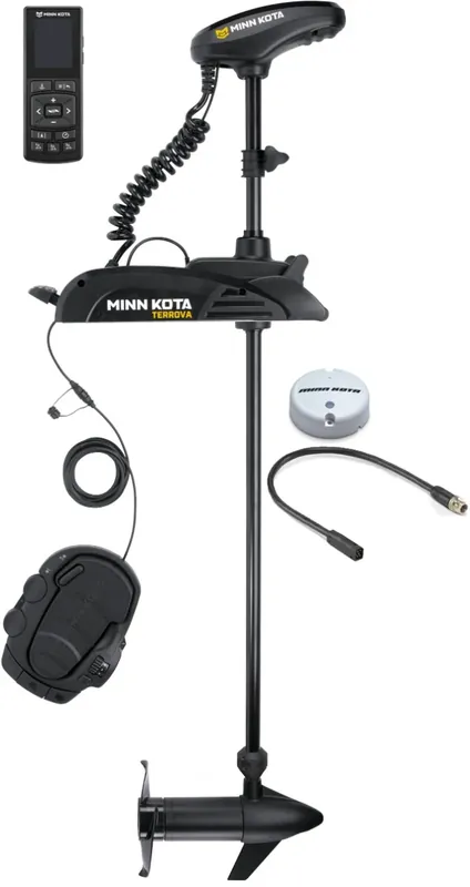 Moteur Electrique Minn Kota Terrova 55 Lbs 12V + Télécommande + Sonde DSC + Pédale Remise