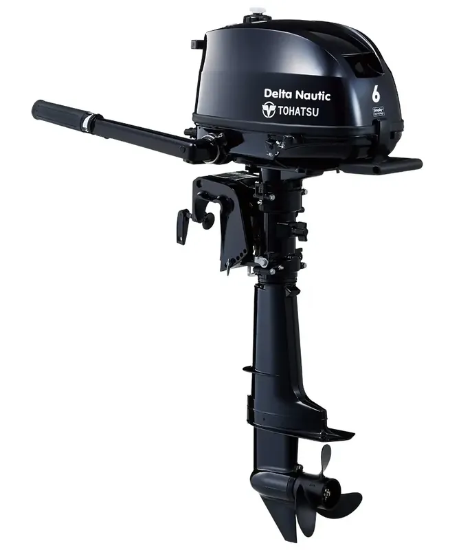 Moteur hors bord Tohatsu 6cv 4T arbre court avec réservoir intégré Satisfait Ou Remboursé