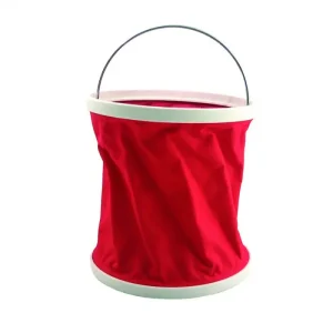 Certifié Seau Pliant Rouge 11L