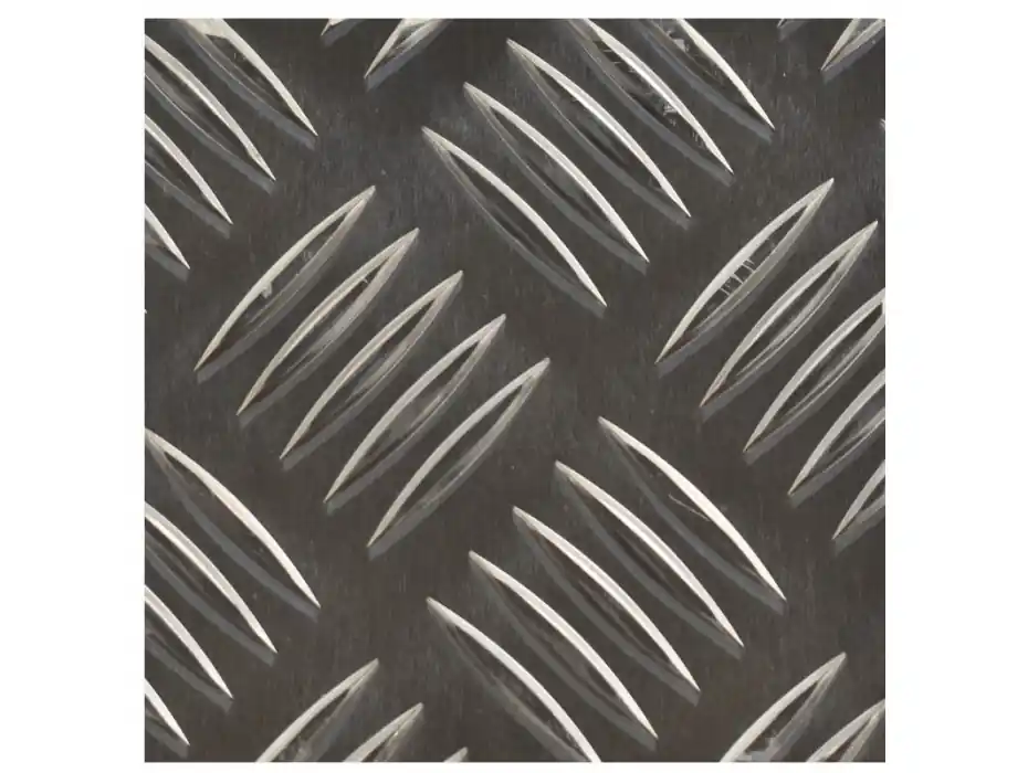 Tôle aluminium brut (1050 H24) - Strié 5 x 1.5 Usine Directe
