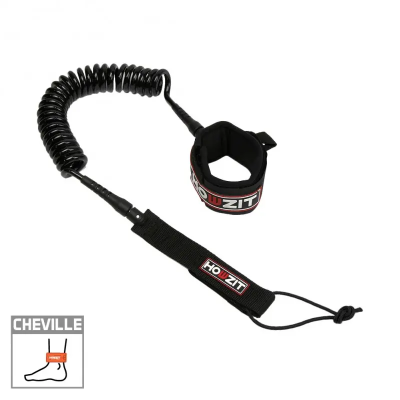 LEASH de sup Howzit Coil 9‘ Satisfait Ou Remboursé