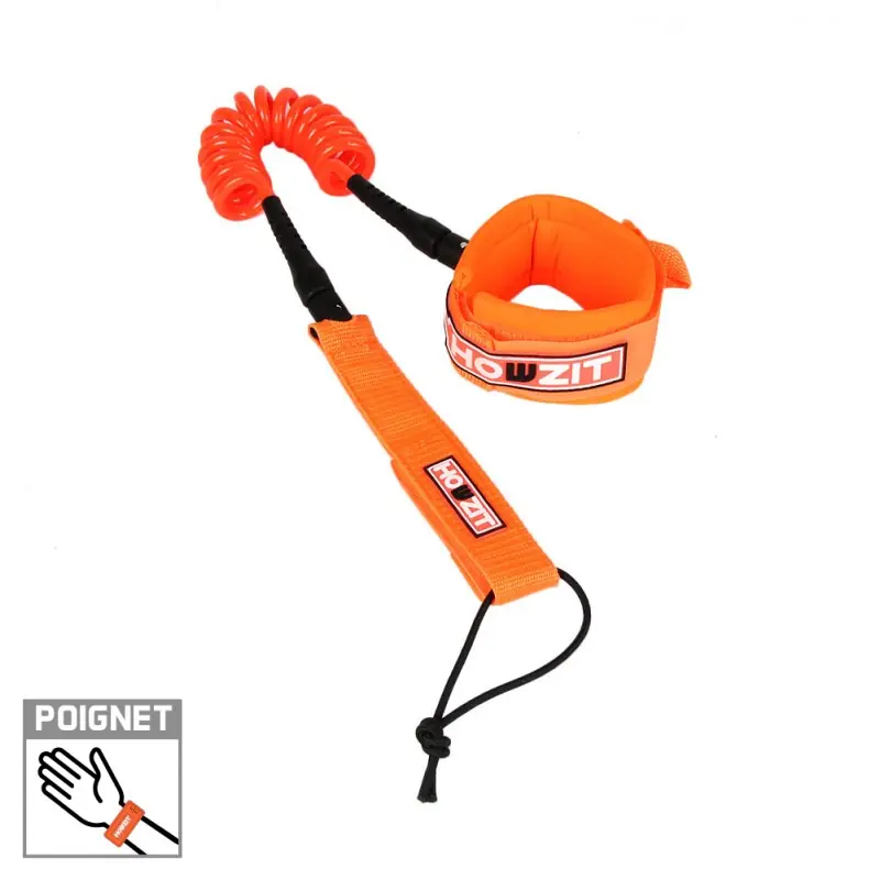 LEASH DE WINGFOIL HOWZIT COIL POIGNET 4 Dernier Modèle