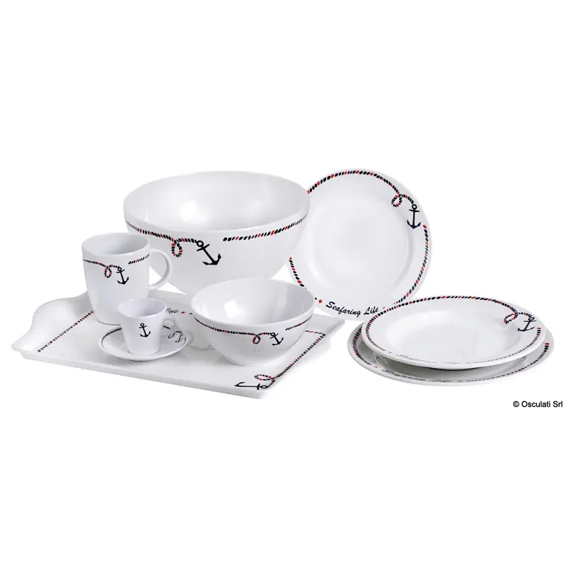 Set 6 x assiettes à creuses Ancor Line Ø 22,5 cm Marque