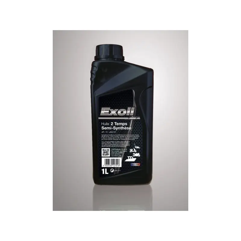 Huile 2 temps Semi - Synthése ( EXOIL ) - 2 Litres Acheter Direct