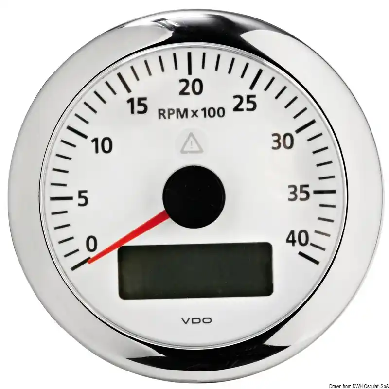 Compte-tours VDO ViewLine 6000 RPM blanc Marque