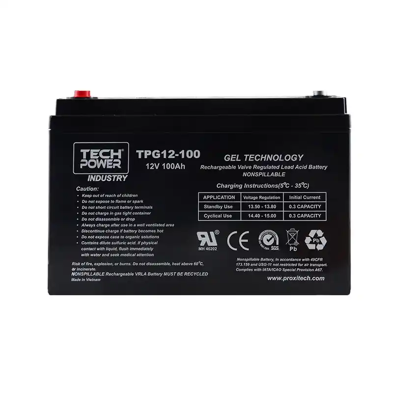 BATTERIE TP Batt. stat. Deep Cycle Gel 12V 80Ah - F8 Paiement Sécurisé